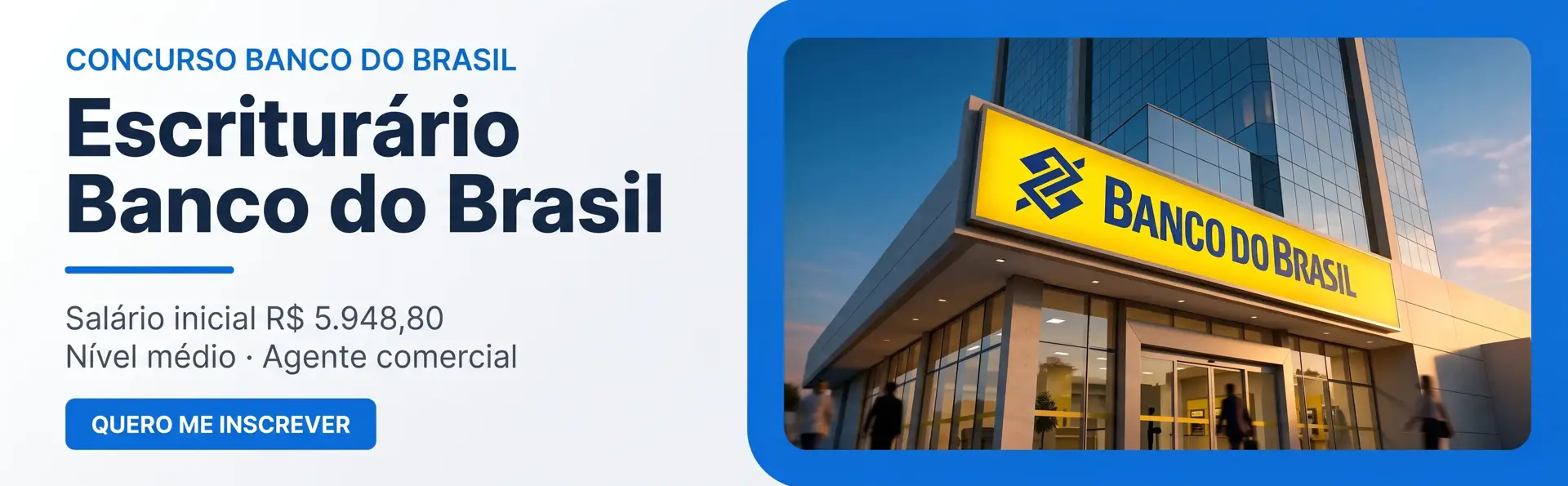 Banner Banco do Brasil - Cr Cursos