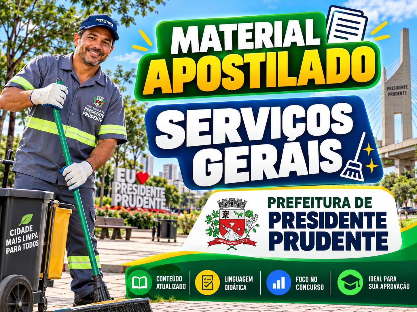 Apostila para Serviços Gerais - Presidente Prudente