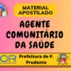 apostilas para agente comunitário da saúde e da família prefeitura de p. prudente