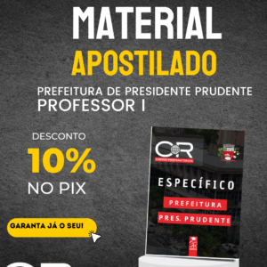 apostila professor i presidente prudente atualizada