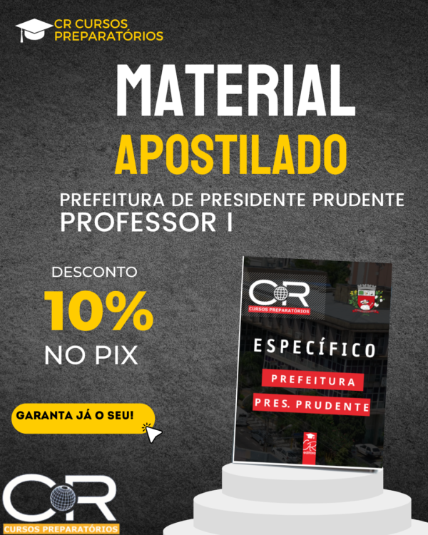 apostila professor i presidente prudente atualizada